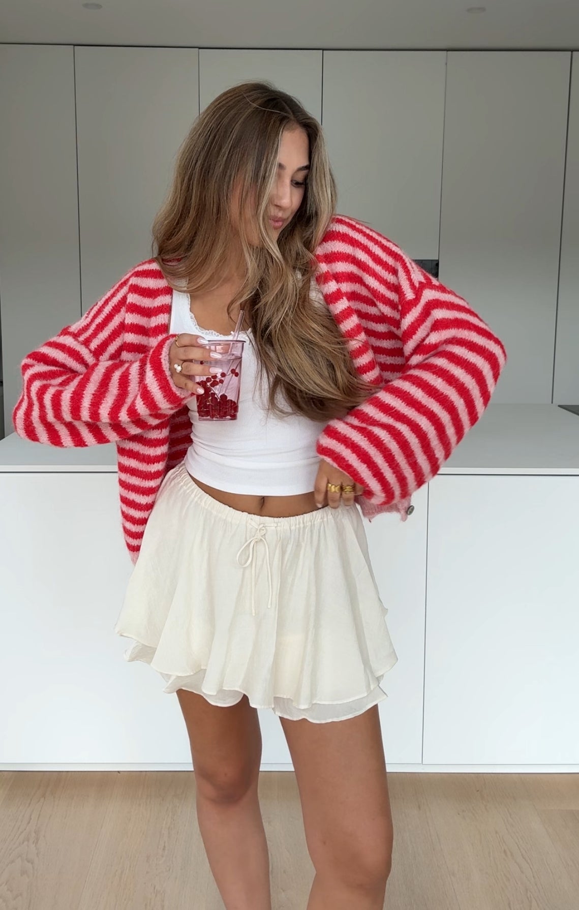 Dana™- Fasjonabel stripete cardigan