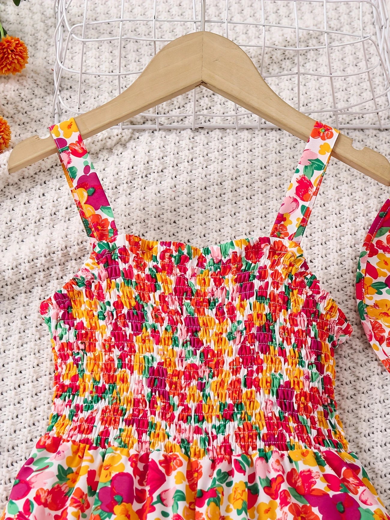 Samantha™ – Blomsterjulejumpsuit til barn