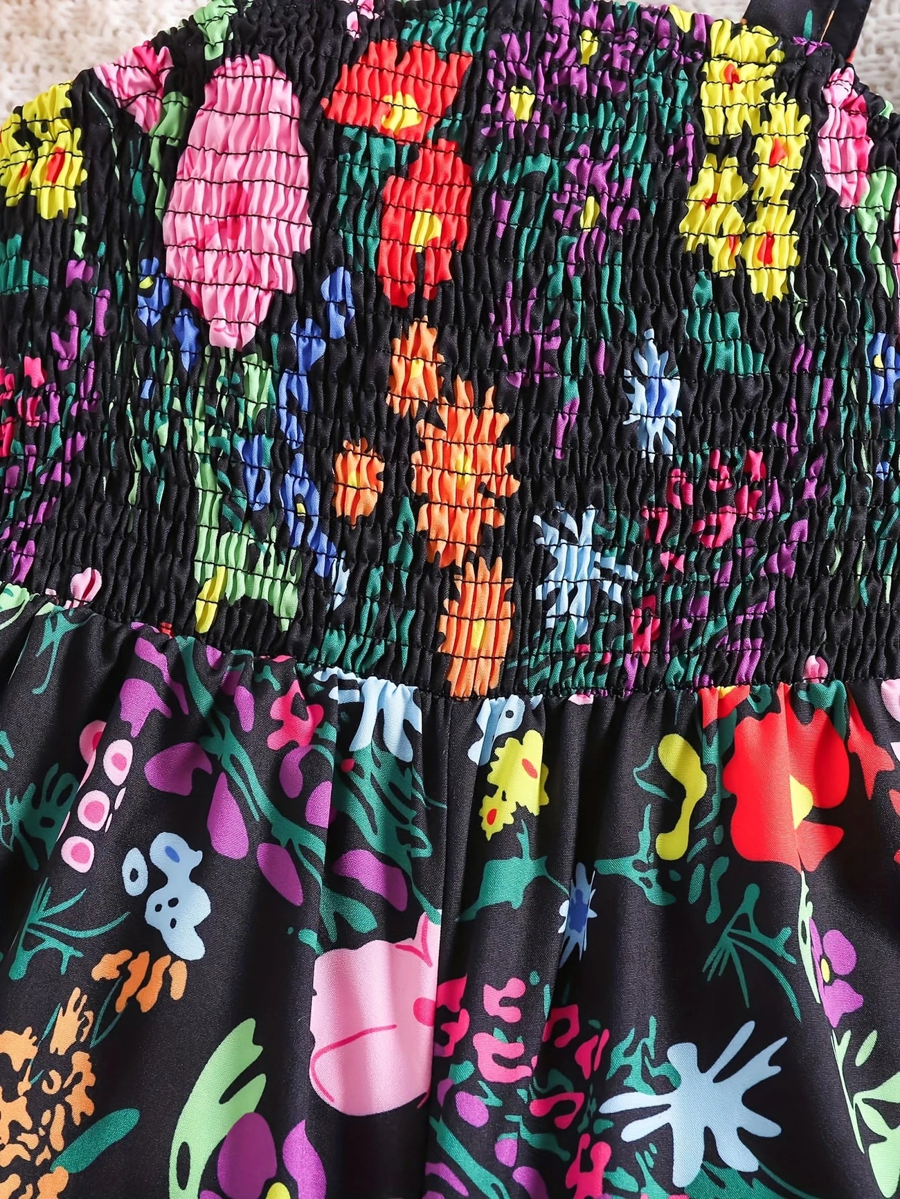 Samantha™ – Blomsterjulejumpsuit til barn