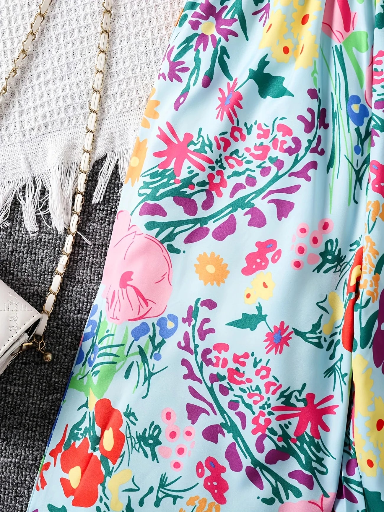 Samantha™ – Blomsterjulejumpsuit til barn