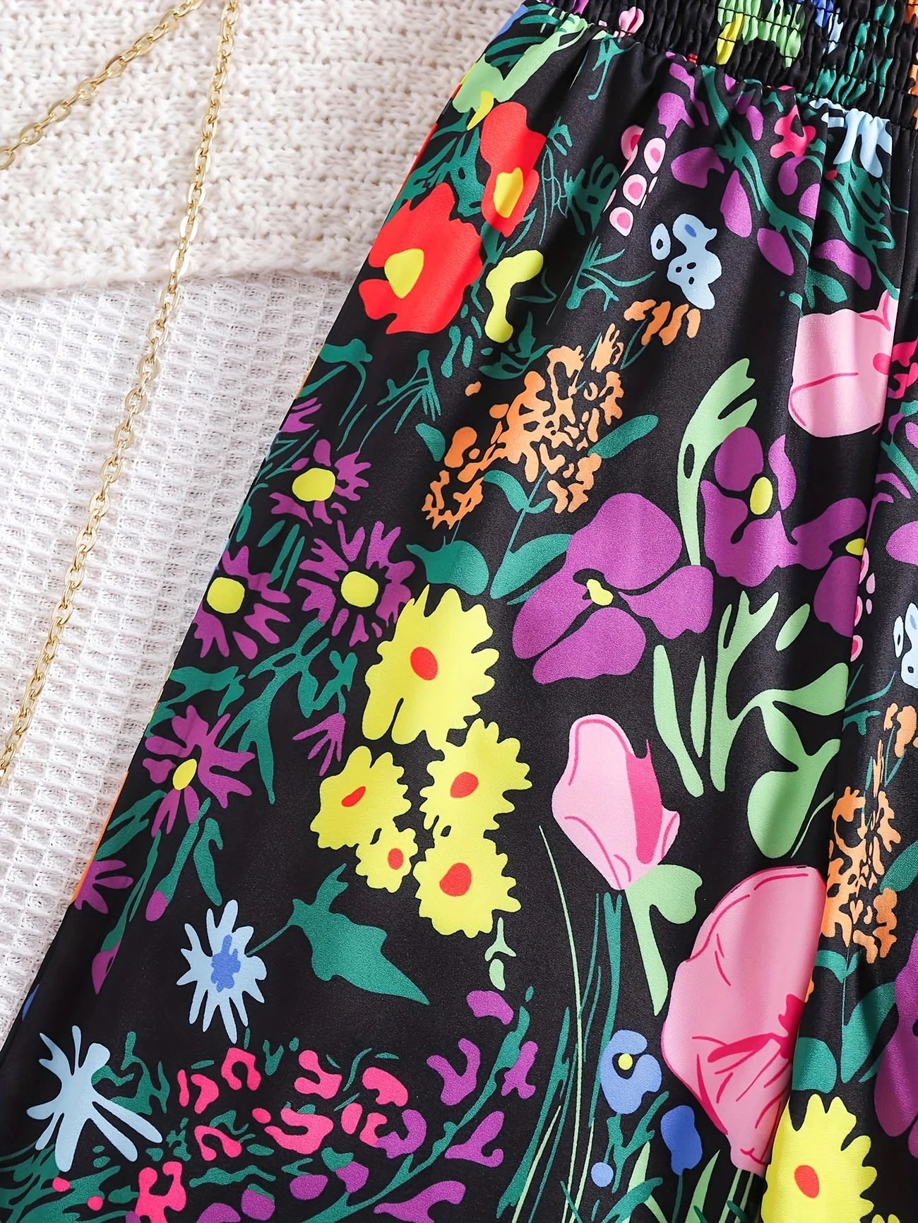 Samantha™ – Blomsterjulejumpsuit til barn