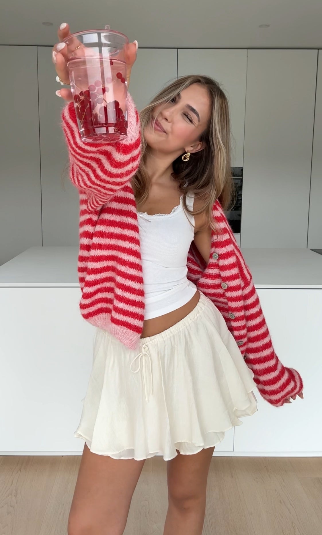 Dana™- Fasjonabel stripete cardigan
