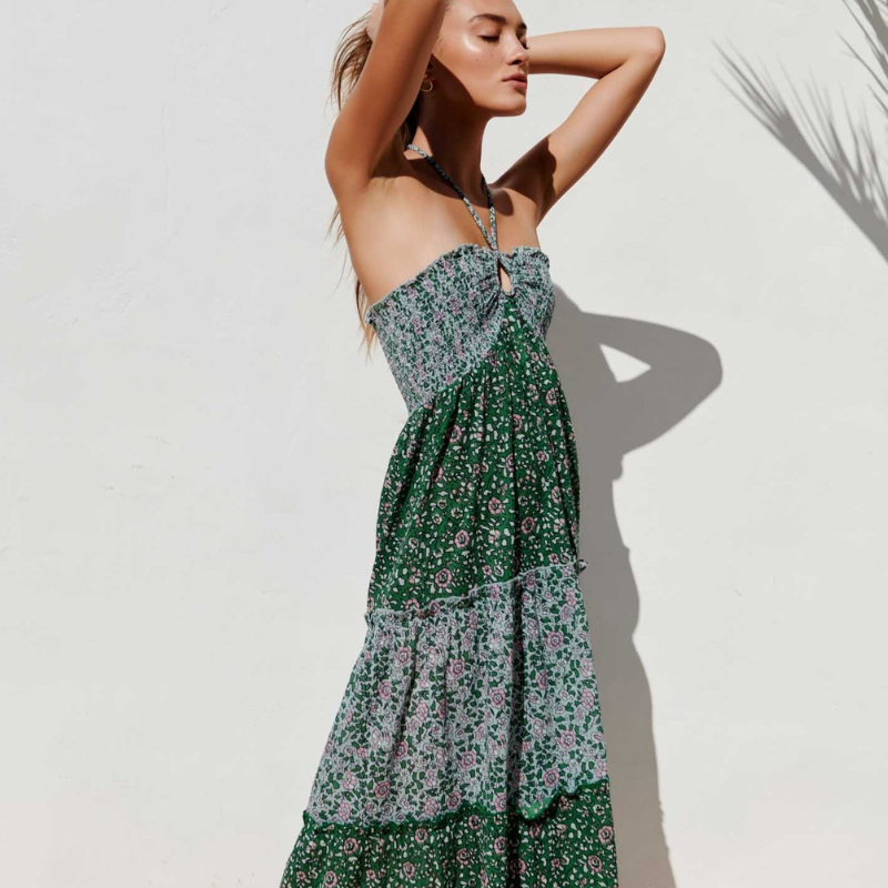 Naomi™- Blomster Maxikjole