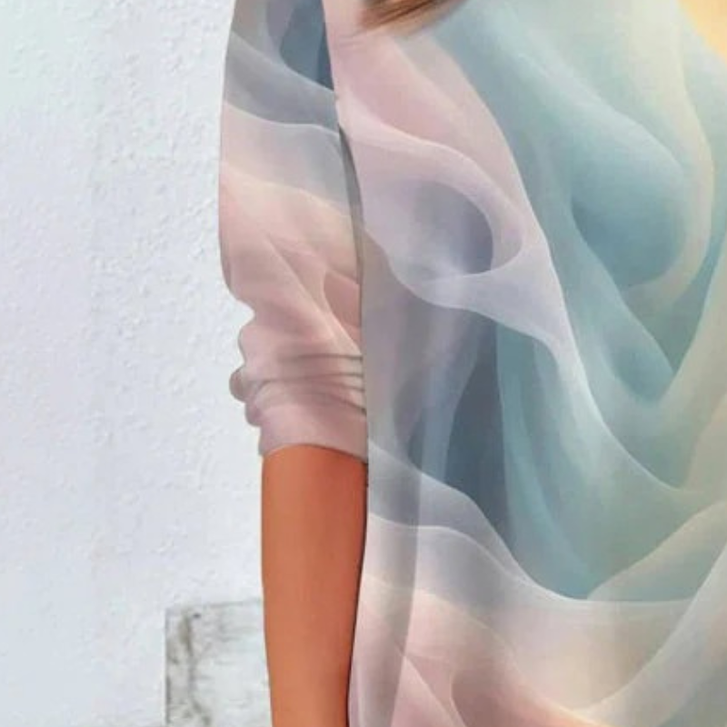 Beila™ - Komfortabel bluse med fargegradient