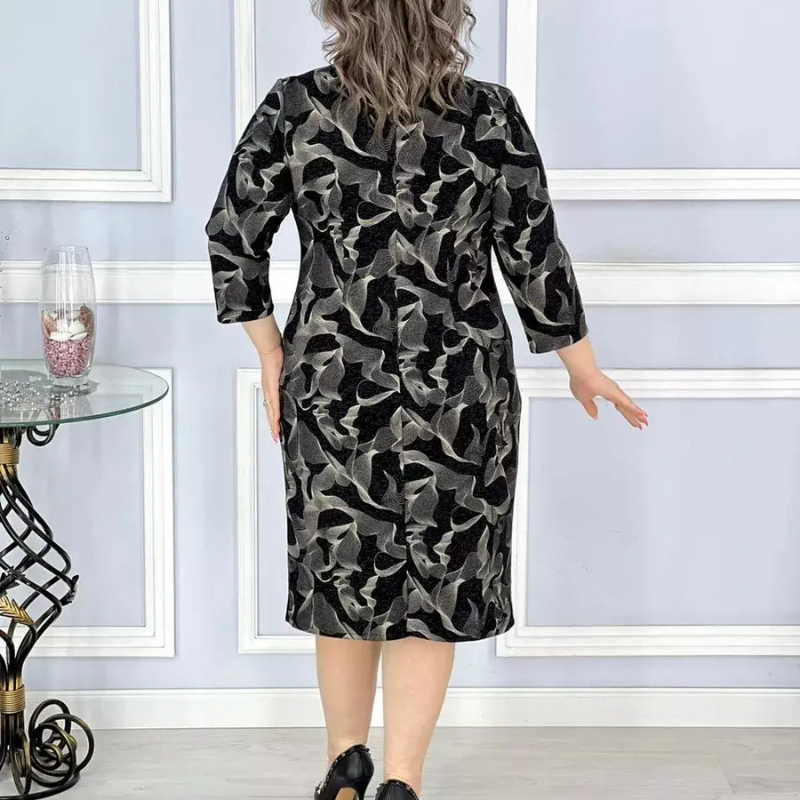 Flora™- Elegant kjole med trykk
