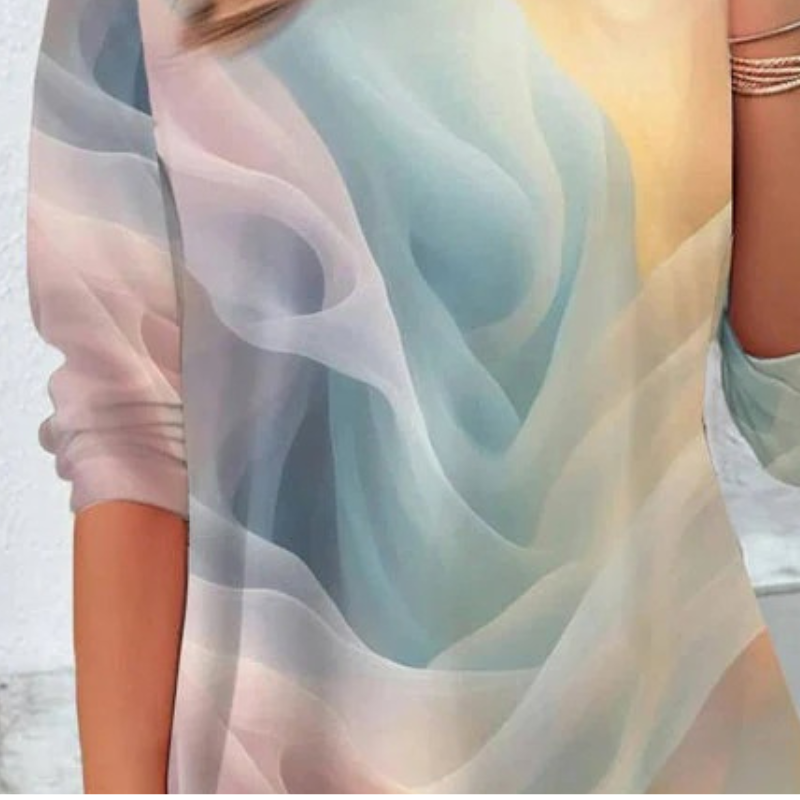 Beila™ - Komfortabel bluse med fargegradient