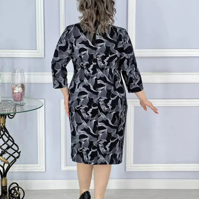 Flora™- Elegant kjole med trykk
