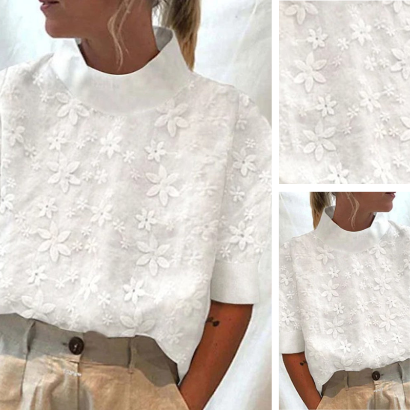 Olina™ - Brodert bluse