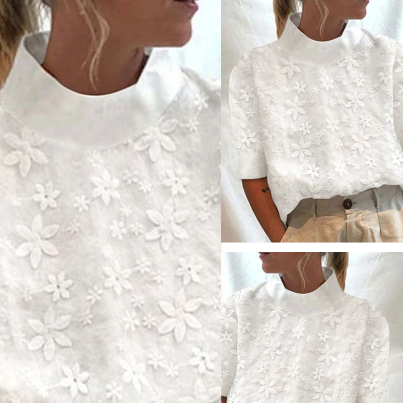 Olina™ - Brodert bluse