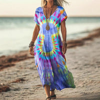 Tie-dye Blå