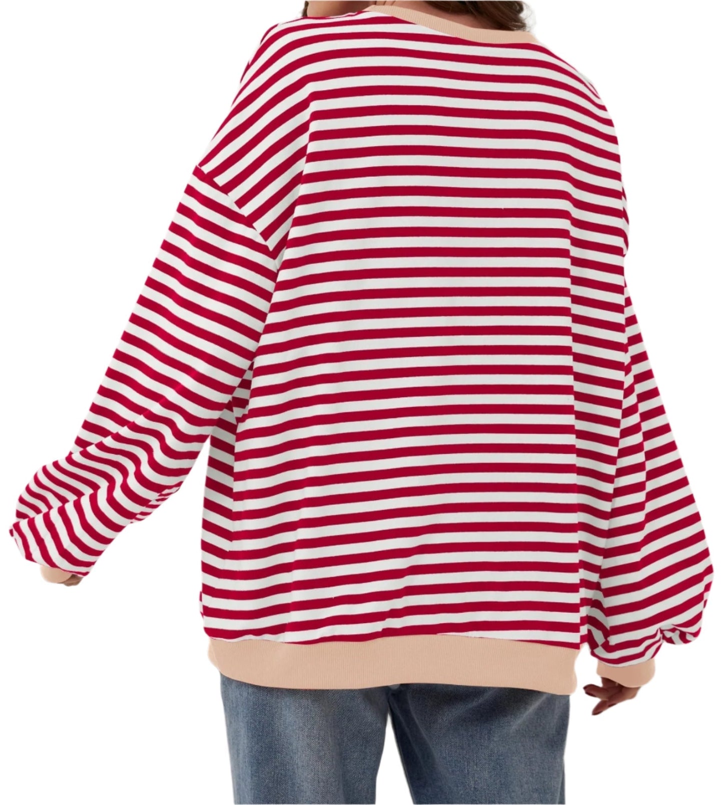 Shaira™ – Stripete sweatshirt for kvinner