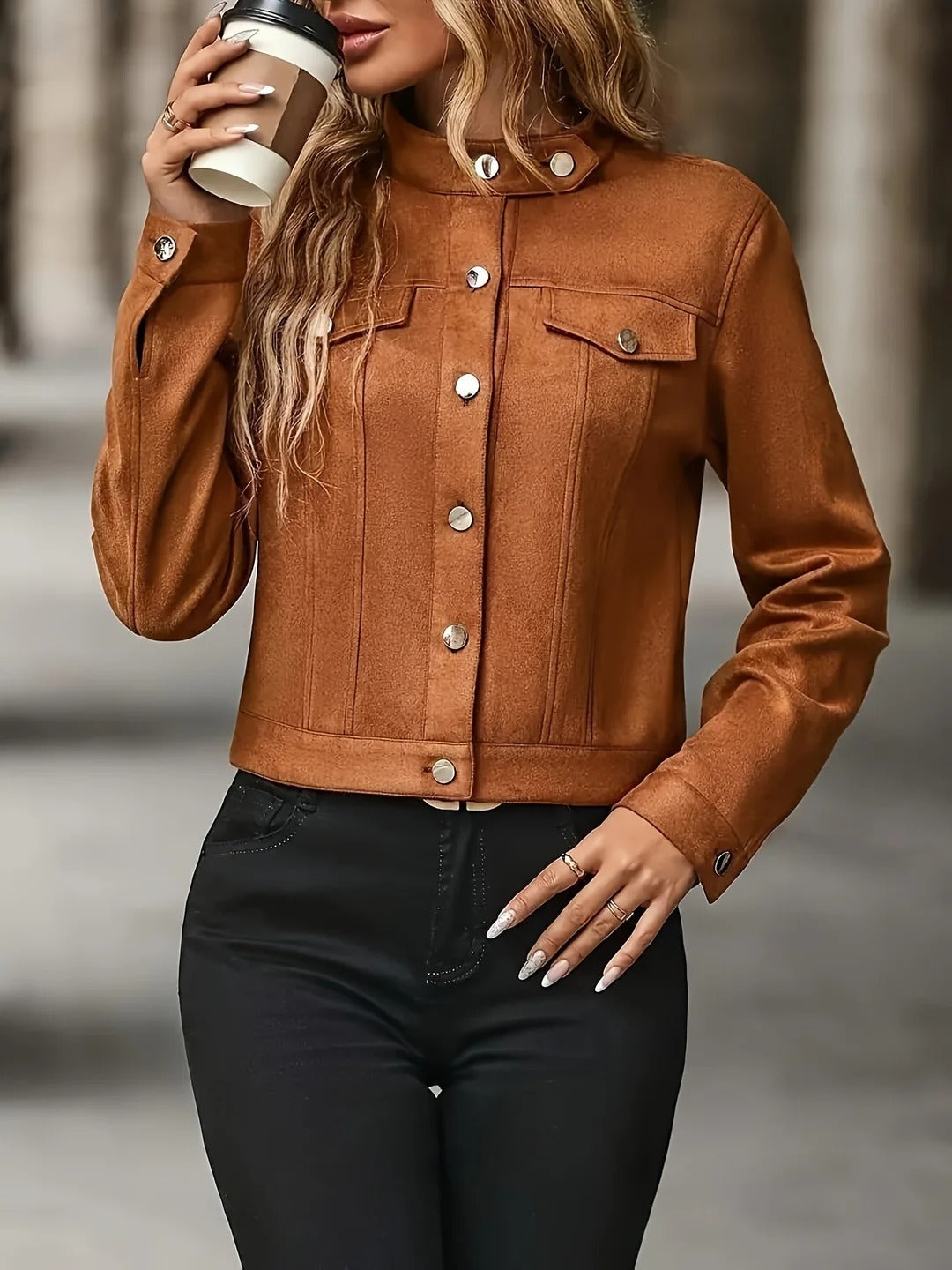 Fiora™- Vintage langermet jakke