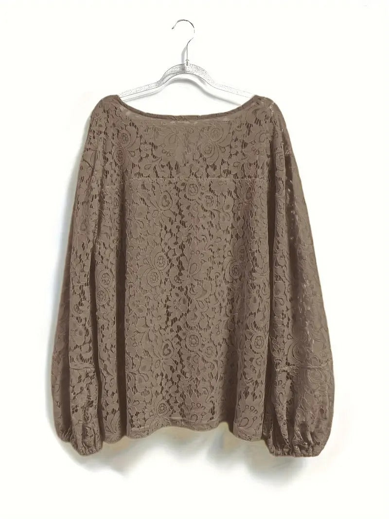 Nora™ - Bohemsk plus size-bluse