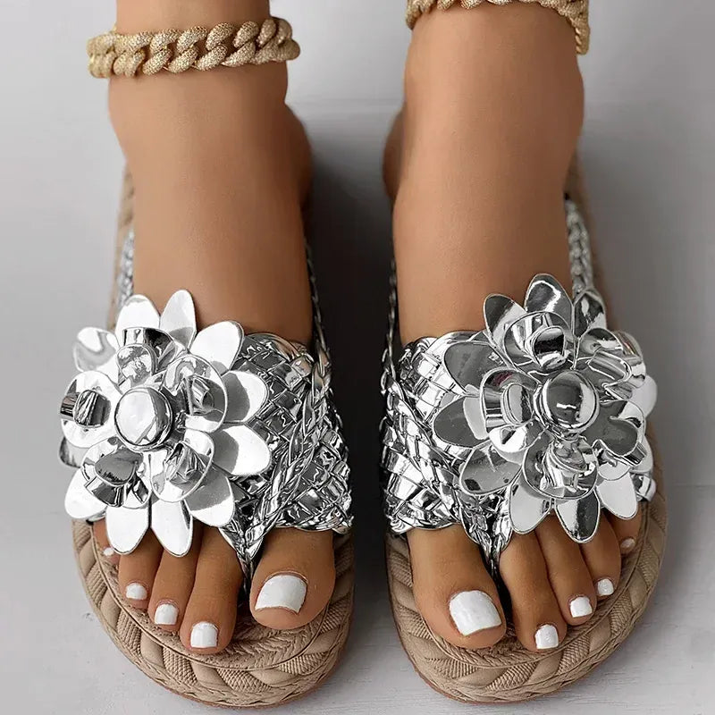 Wilma™ - Stilige, blomstrete sandaler