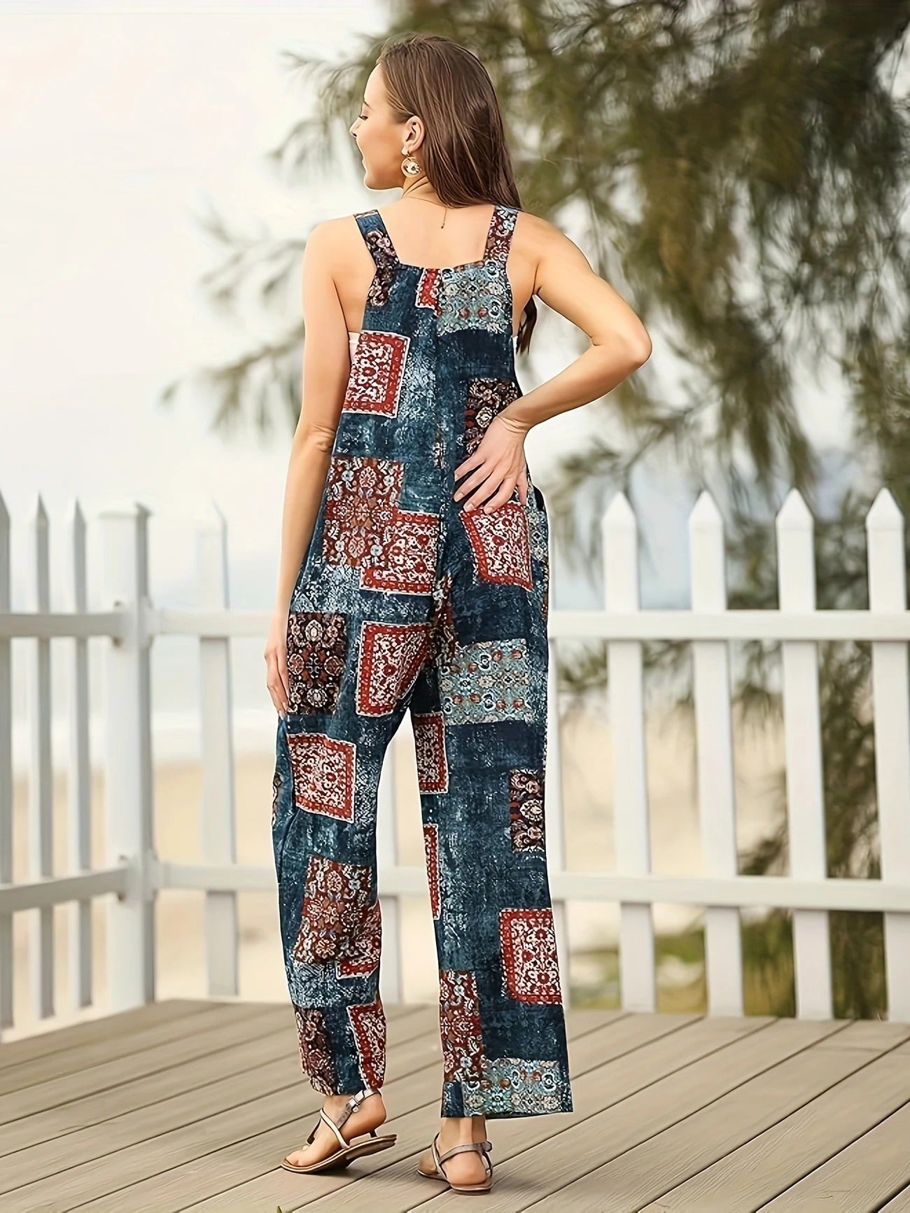 Nilla™ - Vintage blomstret jumpsuit