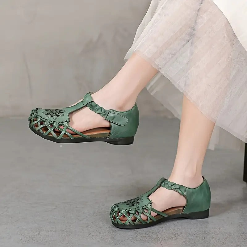 Celina™-Pustende flate sandaler