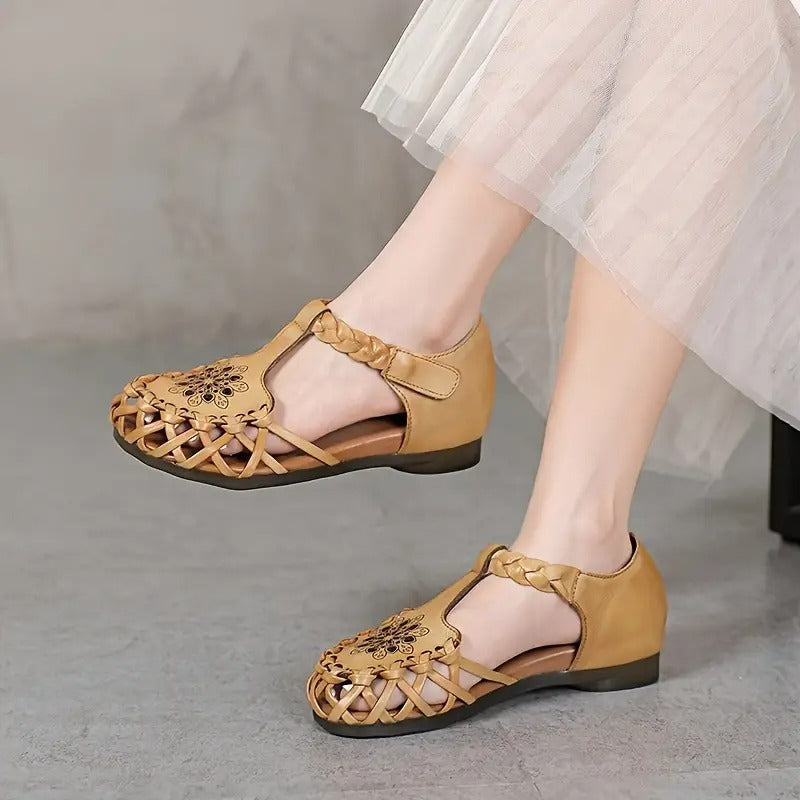 Celina™-Pustende flate sandaler