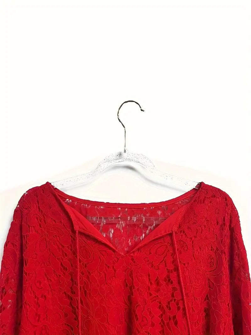 Nora™ - Bohemsk plus size-bluse