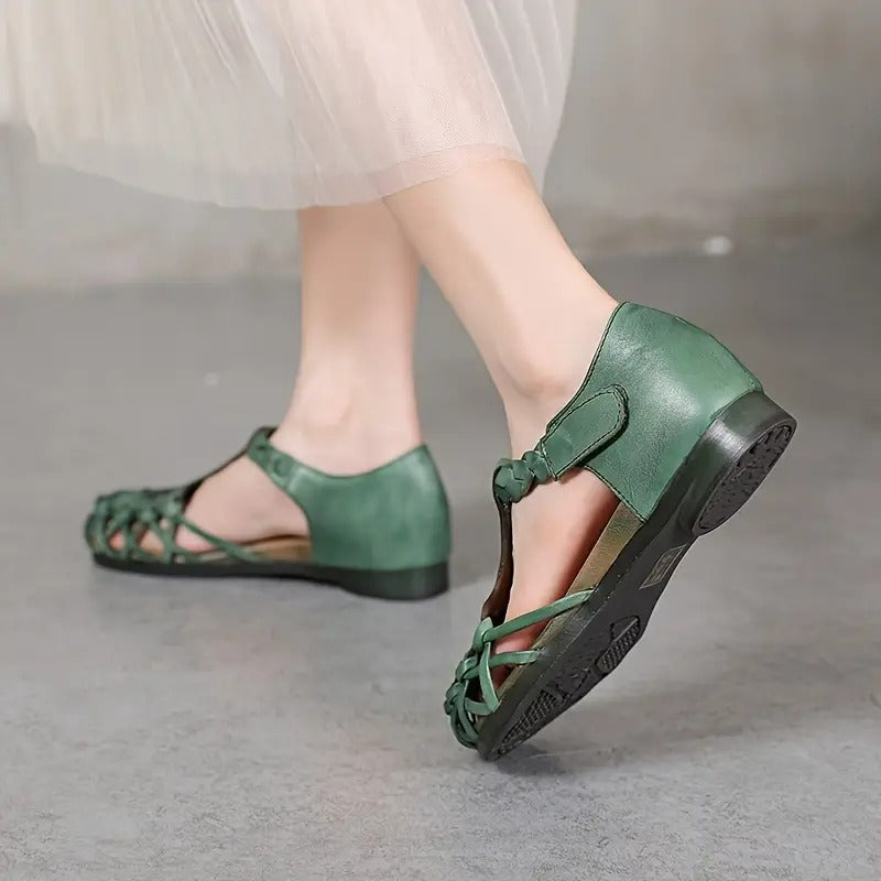 Celina™-Pustende flate sandaler