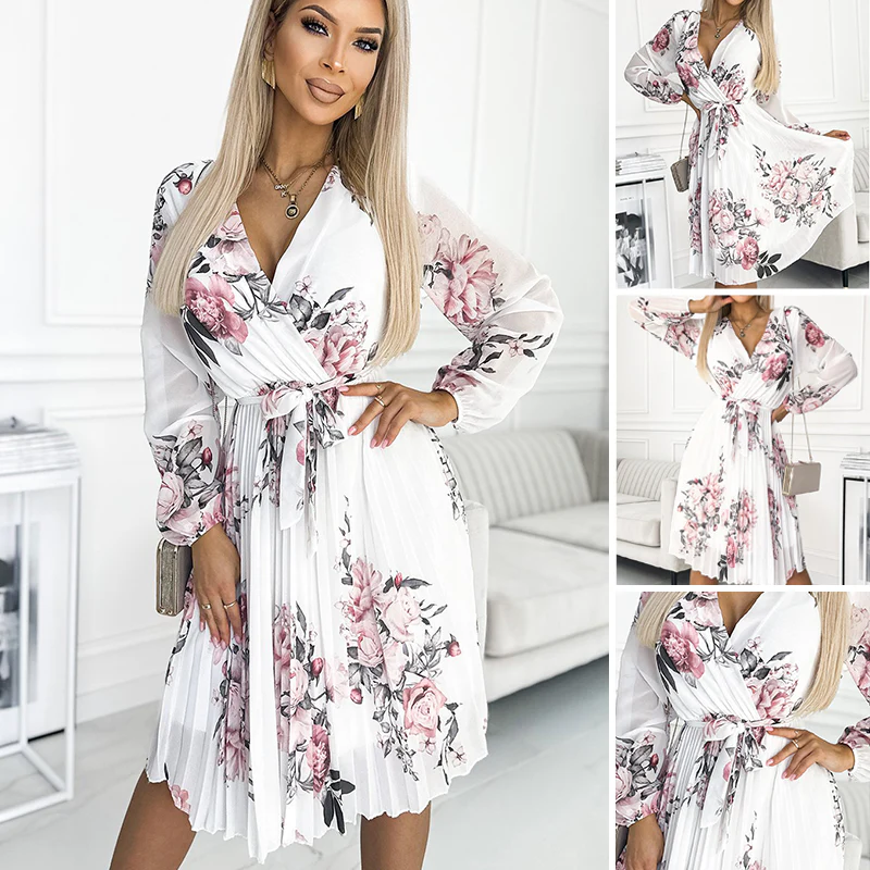 Prisca™- Feminin slå-om-kjole