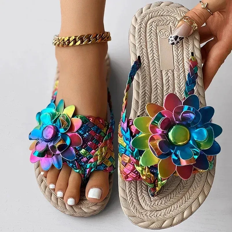 Wilma™ - Stilige, blomstrete sandaler