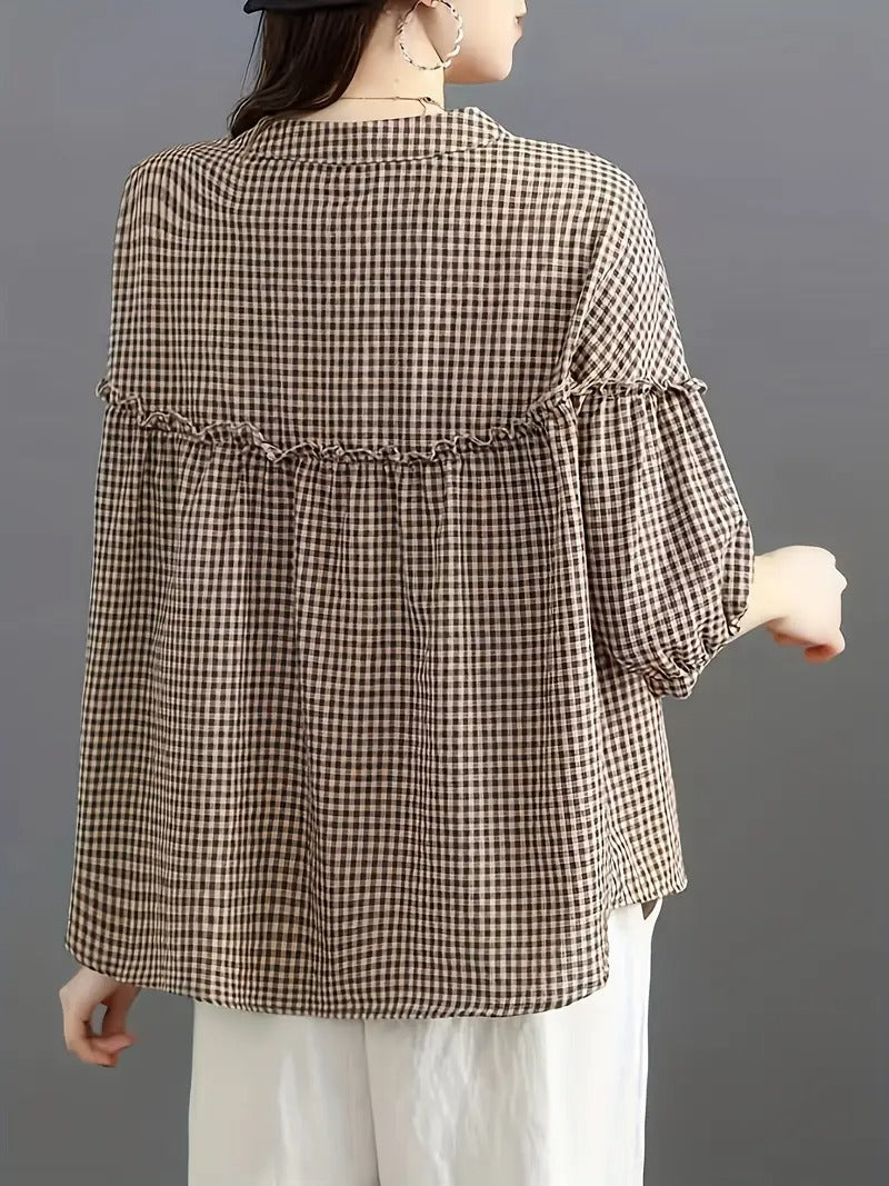 Nanna™ - Komfortabel og stilig bluse