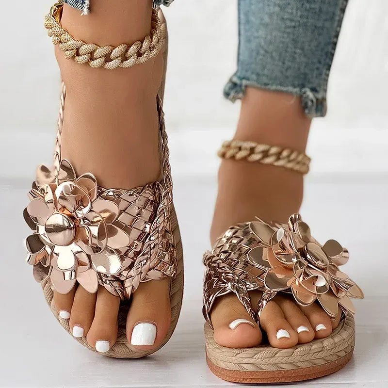 Wilma™ - Stilige, blomstrete sandaler