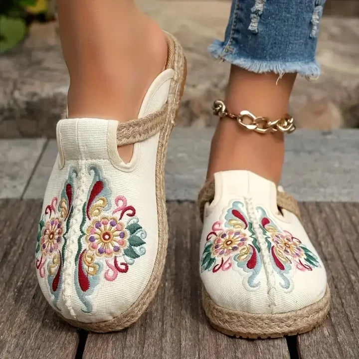 Kathy™ - Vintage-blomstrede sandaler
