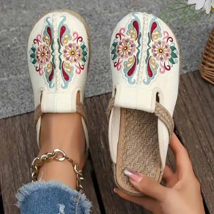Kathy™ - Vintage-blomstrede sandaler