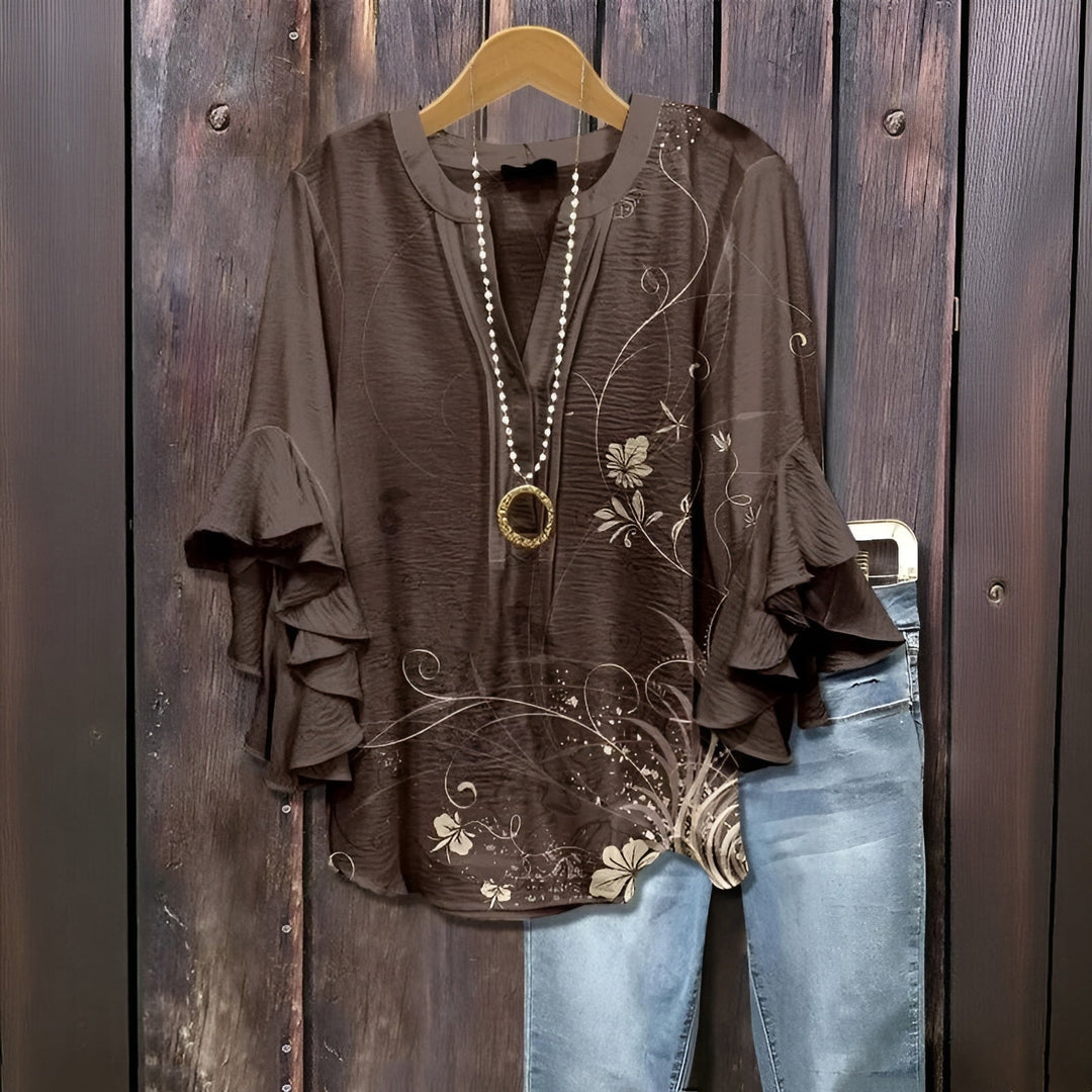 Ylia™ - Sommerblomstret bluse