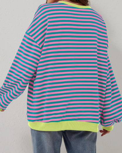 Shaira™ – Stripete sweatshirt for kvinner