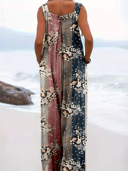 Isabella™ - Blomsterstripete jumpsuit