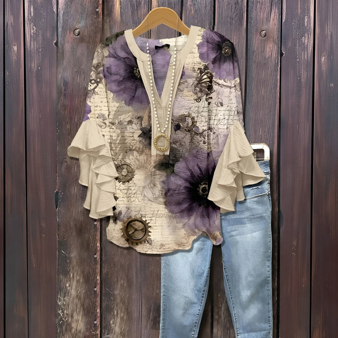 Ylia™ - Sommerblomstret bluse
