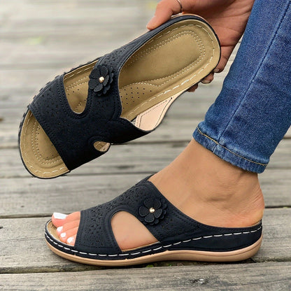 Lina™ - Komfortable sandaler med blomster