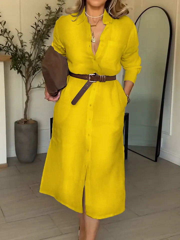 Colette™ –Elegant skjortekjole kvinner