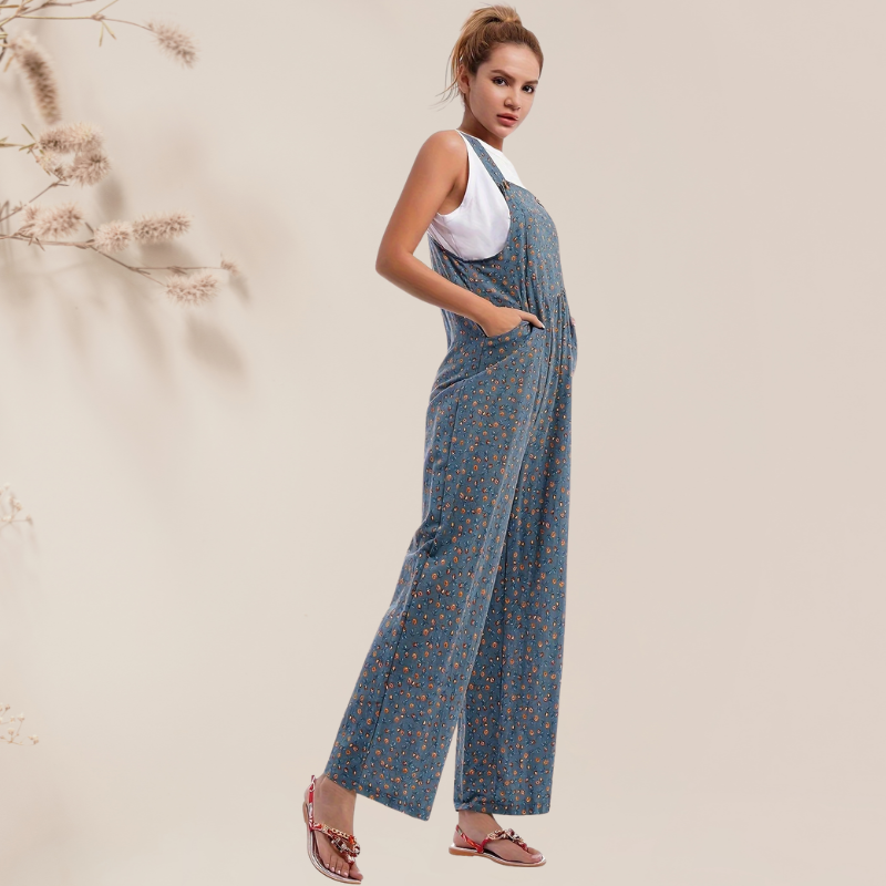 Nilla™ - Vintage blomstret jumpsuit