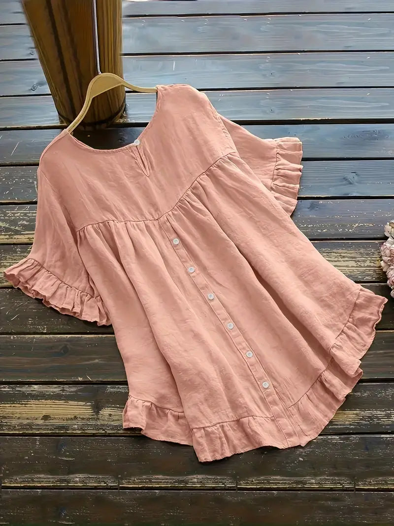 Noelle™ – Myk bluse i plussstørrelse