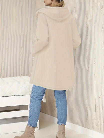 Xelina™- Lang jakke med sidelommer