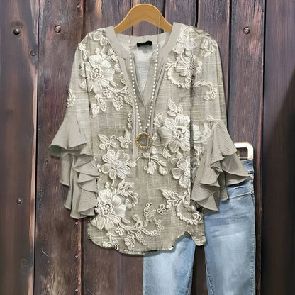 Ylia™ - Sommerblomstret bluse