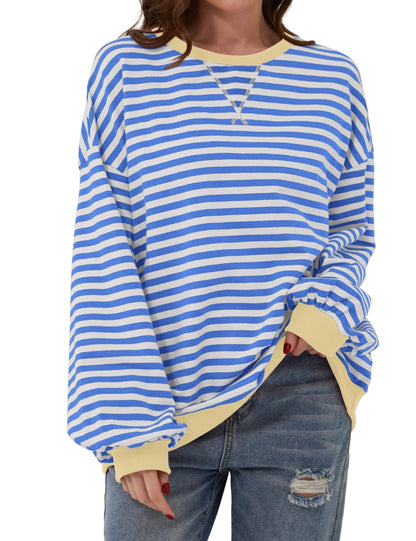 Shaira™ – Stripete sweatshirt for kvinner