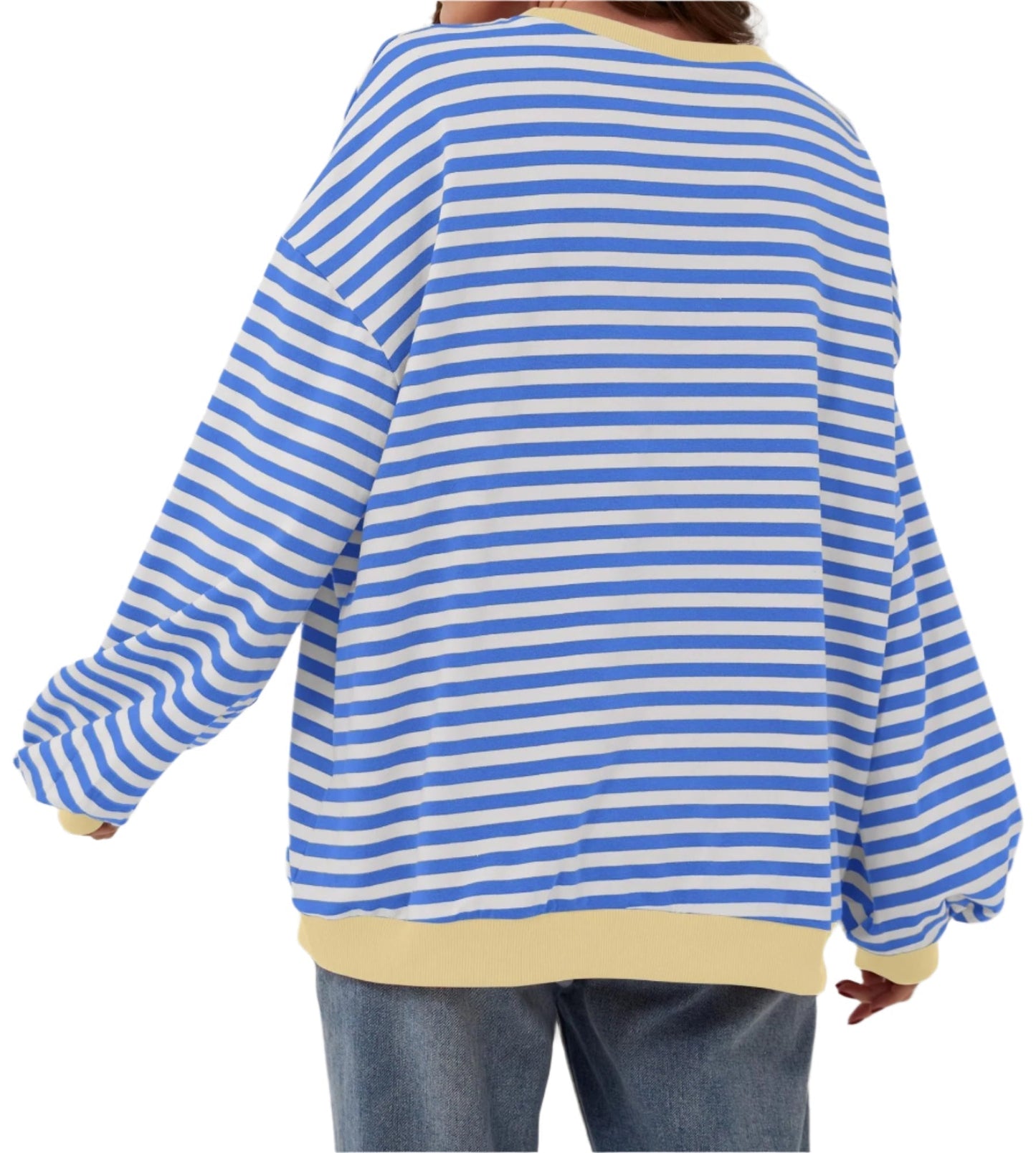 Shaira™ – Stripete sweatshirt for kvinner