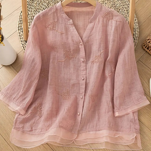Liv™ - Stilig brodert bluse