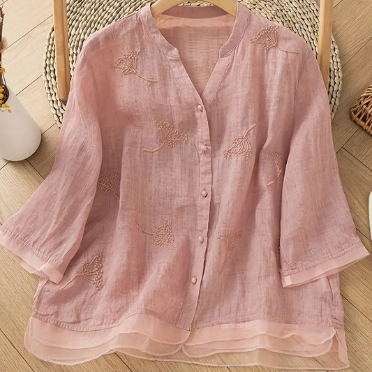 Liv™ - Stilig brodert bluse