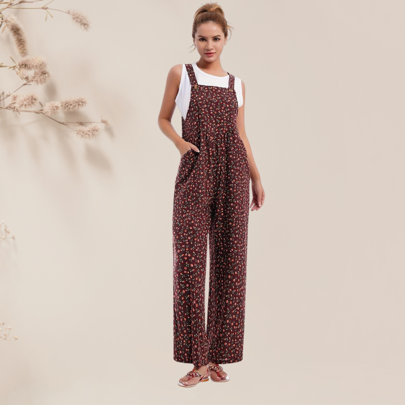 Nilla™ - Vintage blomstret jumpsuit