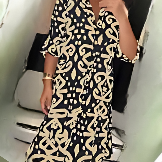 Lisbeth™ - Elegant kjole med V-hals
