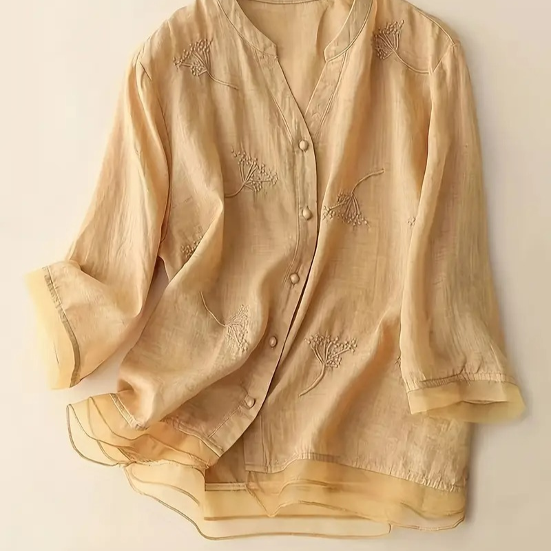 Liv™ - Stilig brodert bluse