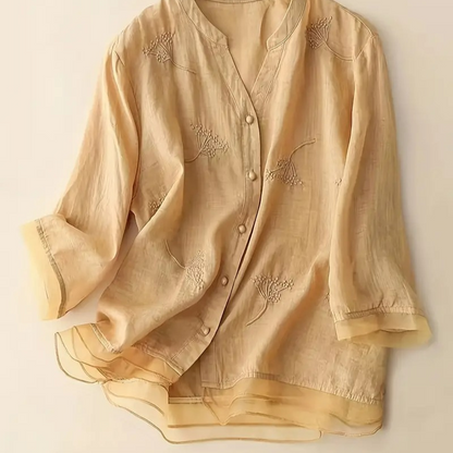 Liv™ - Stilig brodert bluse