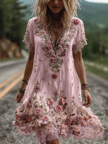 Camila™- Vintage blomsterkjole