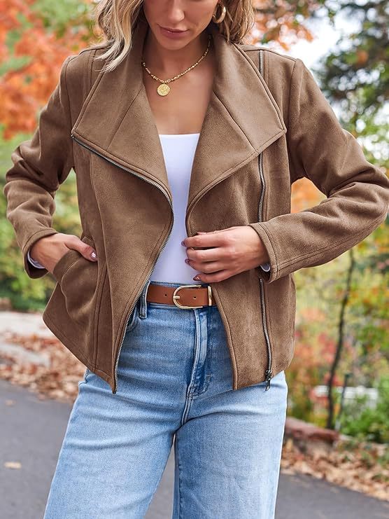 Runa™ - Casual suede jakke