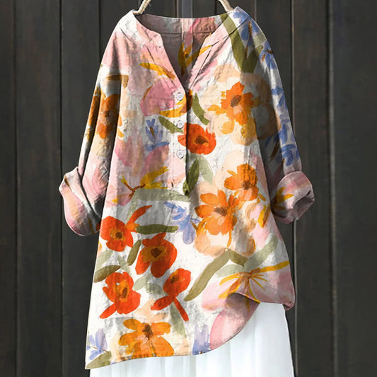 Bris™- Bluse med blomstermønster